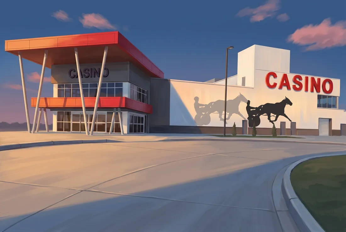 Century Mile entrance under its red canopy